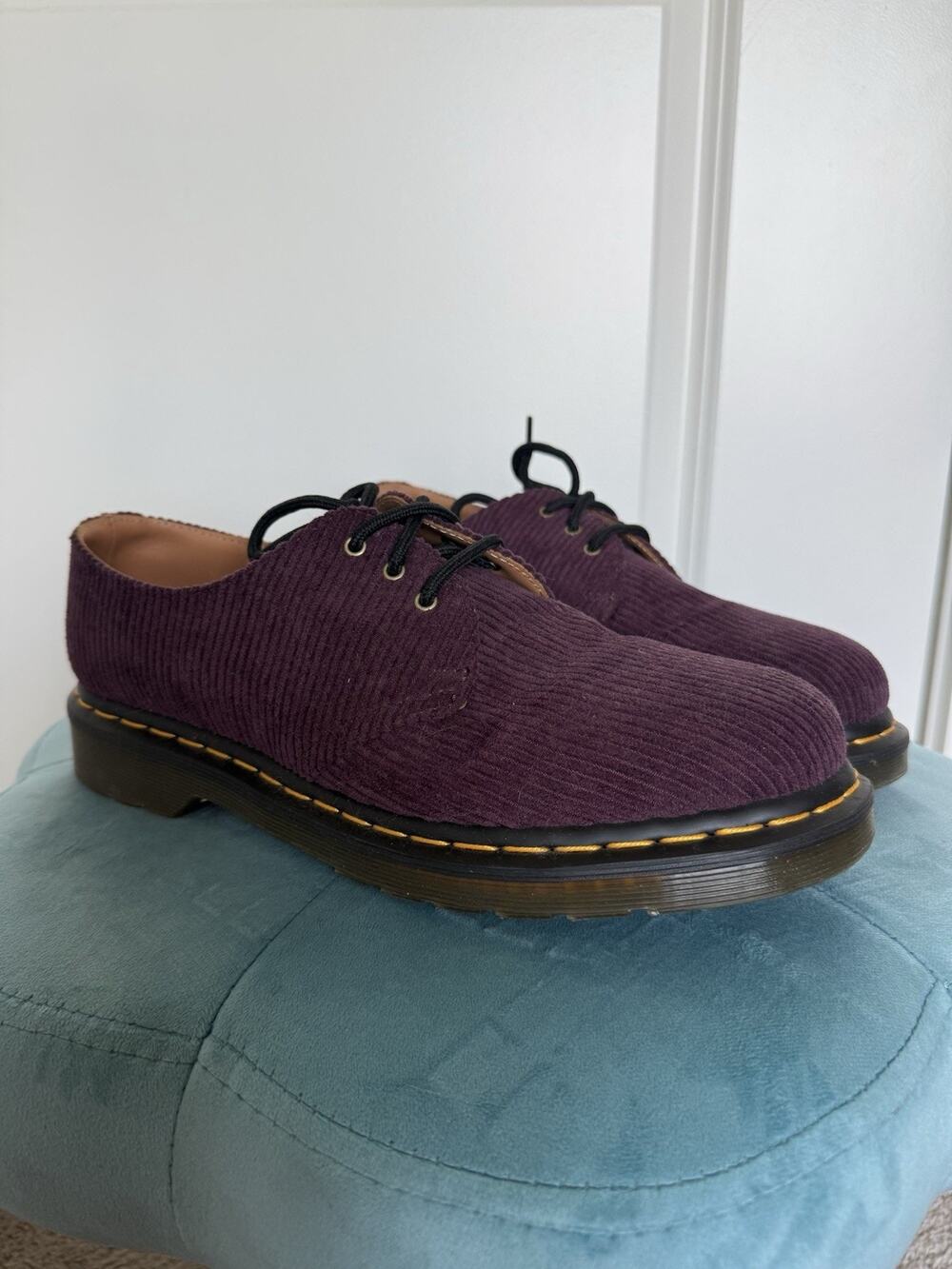 Dr. Martens Purple Corduroy 1461 Oxford Loafer Shoes USL 10 / USM 9 / UK 8